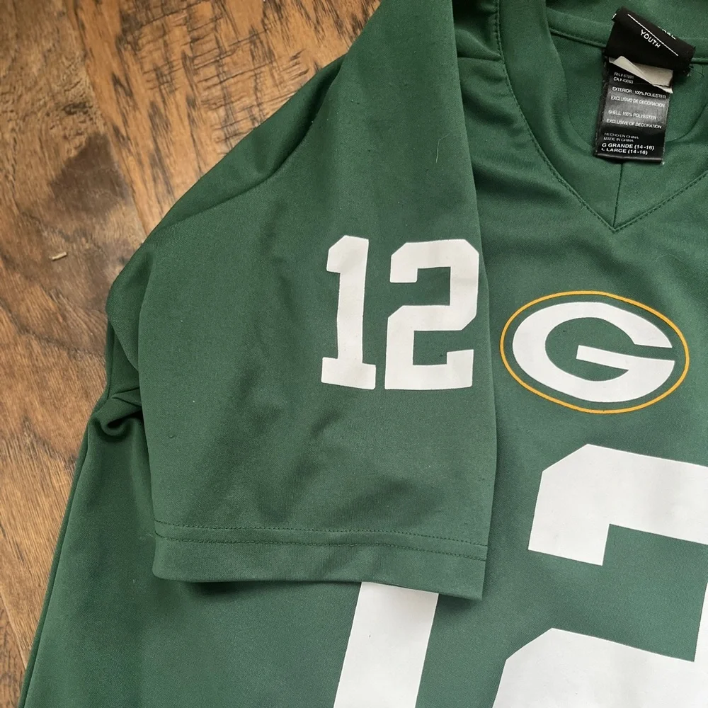 Green Bay Packers Aaron Rodgers youth jersey size large